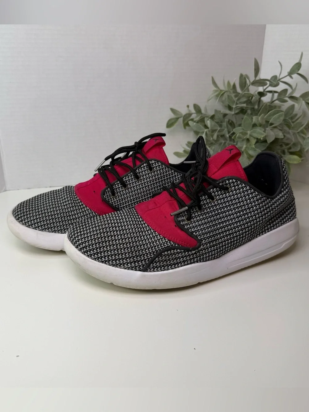 Air Jordan Boys Eclipse GG Black & White Athletic Shoes Sneakers Lace Up Size 9Y